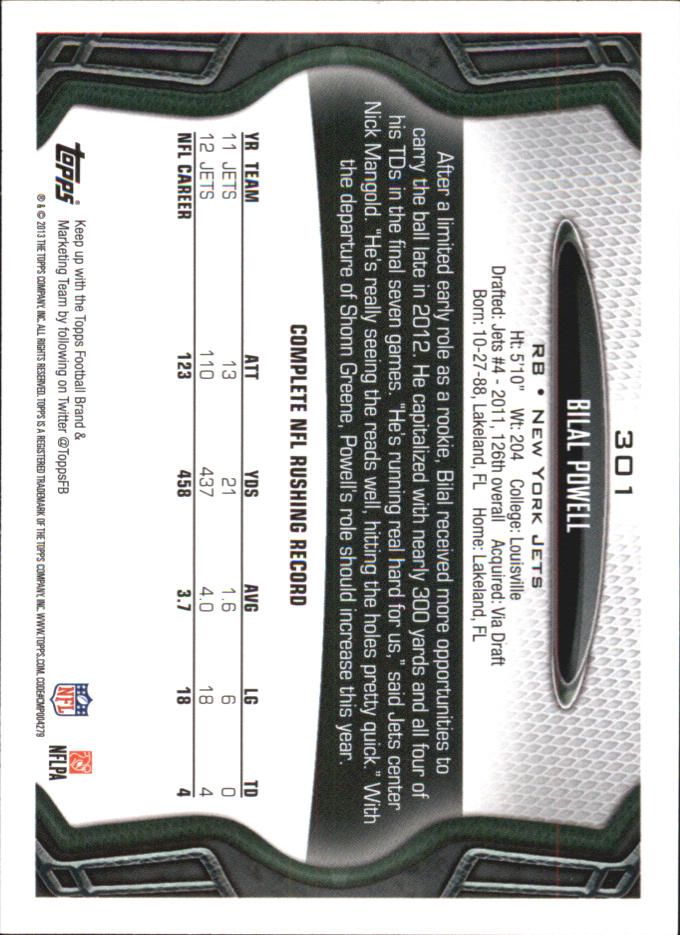 A8783- 2013 Topps Mini FB Card #s 251-440 +Rookies -You Pick- 15+ FREE US SHIP - Picture 67 of 267