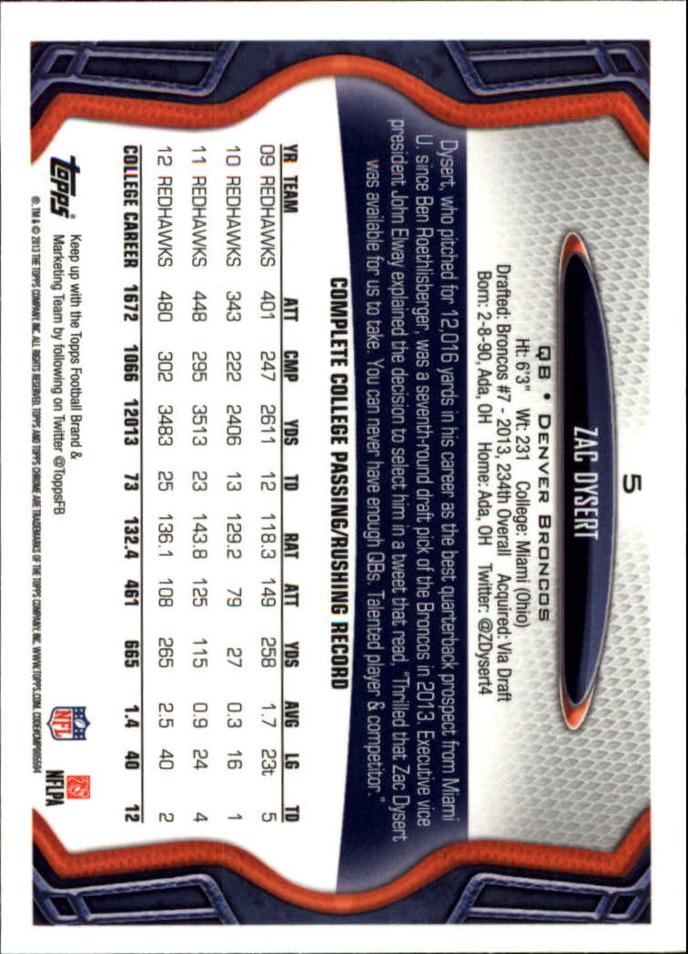 2013 Topps Chrome Football Part 1 Main Set Cards #1 to #220 - Picture 9 of 429