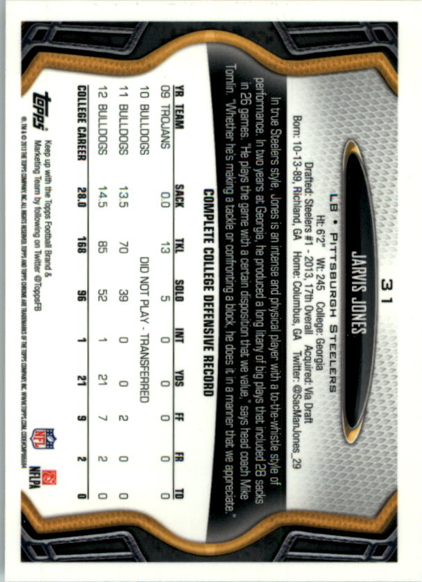 2013 Topps Chrome Football Part 1 Main Set Cards #1 to #220 - Picture 59 of 429