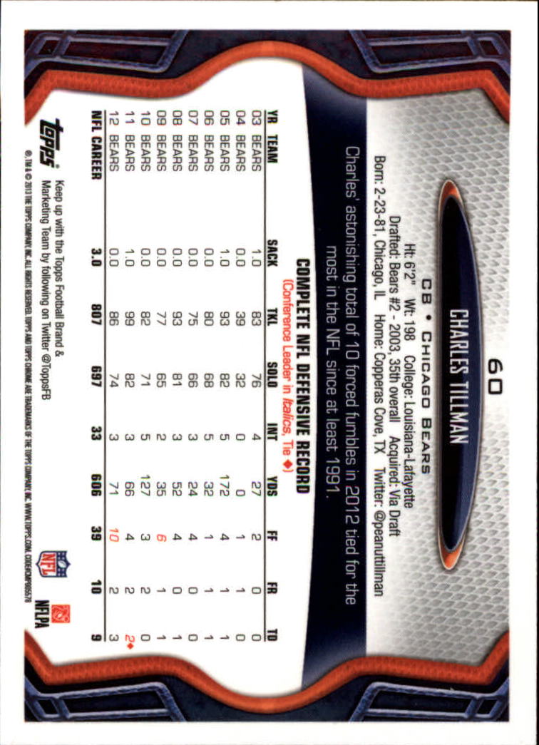 2013 Topps Chrome Football Part 1 Main Set Cards #1 to #220 - Picture 117 of 429