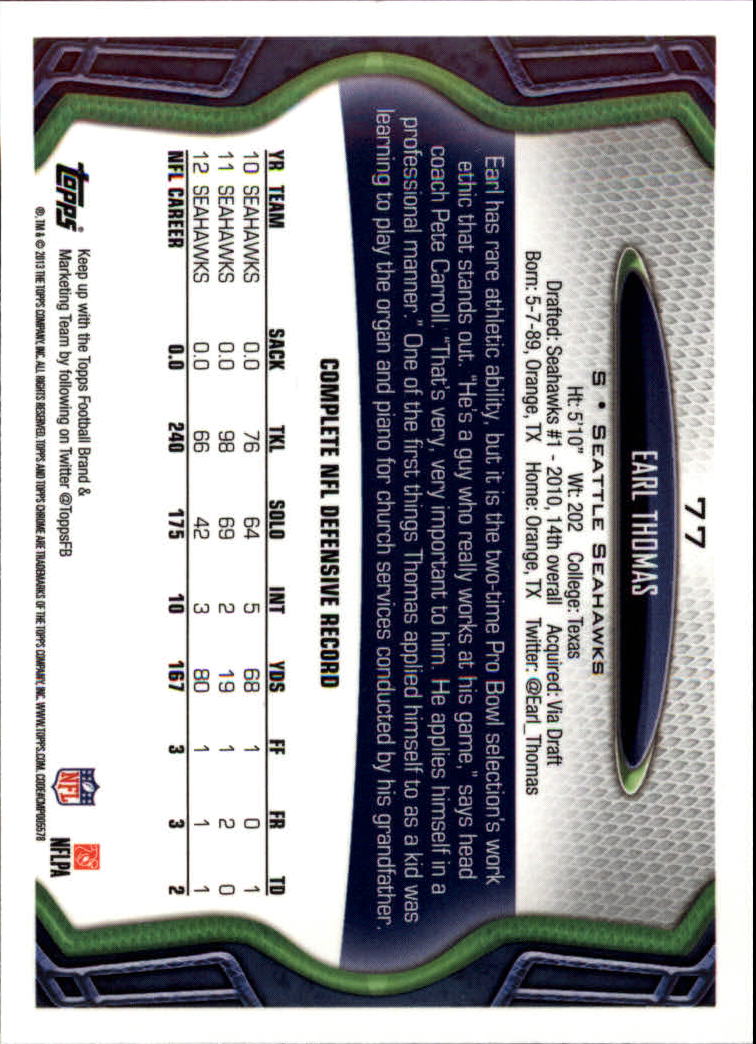 2013 Topps Chrome Football Part 1 Main Set Cards #1 to #220 - Picture 149 of 429