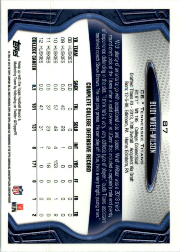 2013 Topps Chrome Football Part 1 Main Set Cards #1 to #220 - Picture 169 of 429