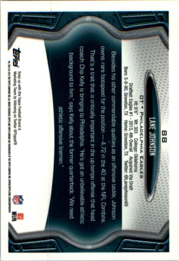 2013 Topps Chrome Football Part 1 Main Set Cards #1 to #220 - Picture 171 of 429