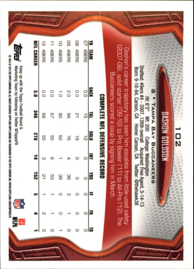 2013 Topps Chrome Football Part 1 Main Set Cards #1 to #220 - Picture 199 of 429
