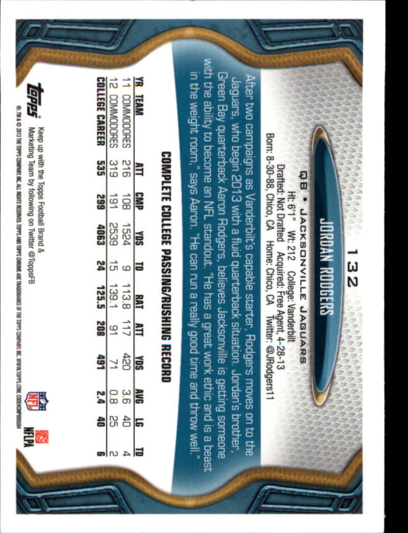 2013 Topps Chrome Football Part 1 Main Set Cards #1 to #220 - Picture 257 of 429
