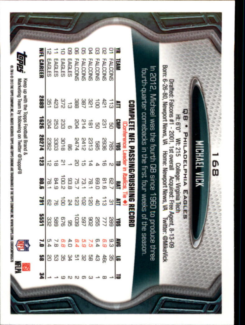 2013 Topps Chrome Football Part 1 Main Set Cards #1 to #220 - Picture 325 of 429