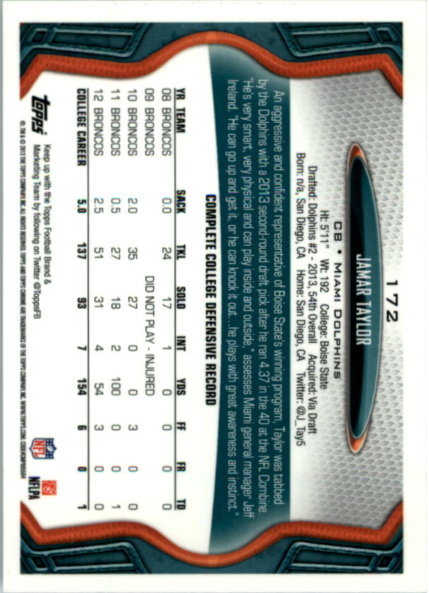 2013 Topps Chrome Football Part 1 Main Set Cards #1 to #220 - Picture 333 of 429