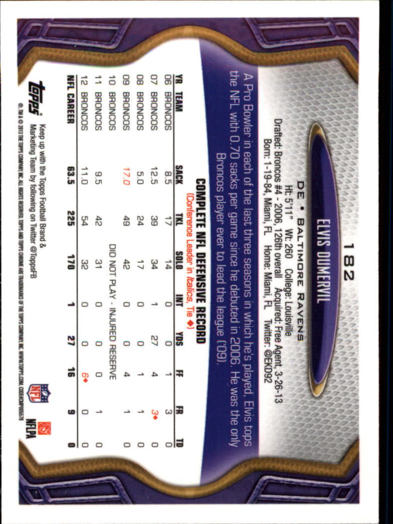 2013 Topps Chrome Football Part 1 Main Set Cards #1 to #220 - Picture 353 of 429