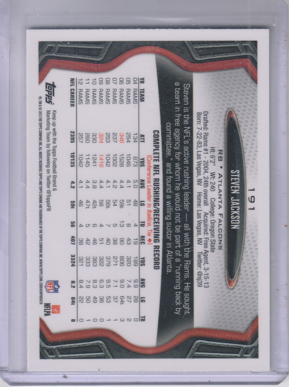 2013 Topps Chrome Football Part 1 Main Set Cards #1 to #220 - Picture 371 of 429