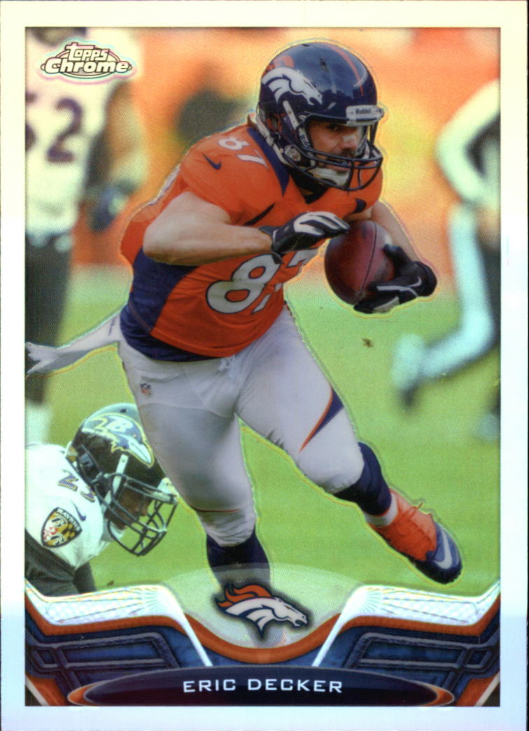 2013 Topps Chrome Football Part 2 Parallel Regular Refractors Cards #1 to #220 - Picture 93 of 246