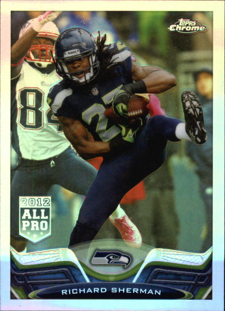 2013 Topps Chrome Football Part 2 Parallel Regular Refractors Cards #1 to #220 - Picture 169 of 246