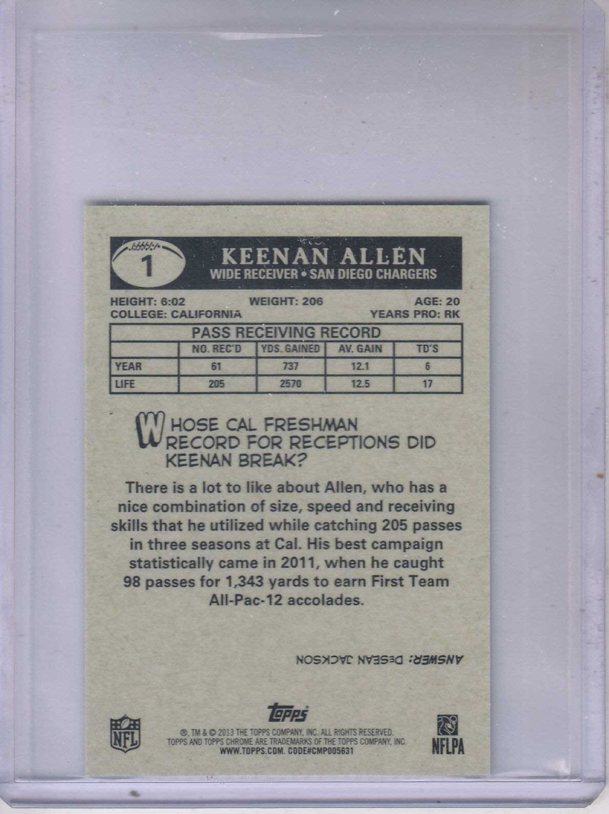 2013 Topps Chrome Football Part 4 Insert and Autograph Rookie Cards - Picture 7 of 166