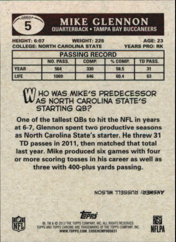 2013 Topps Chrome Football Part 4 Insert and Autograph Rookie Cards - Picture 15 of 166