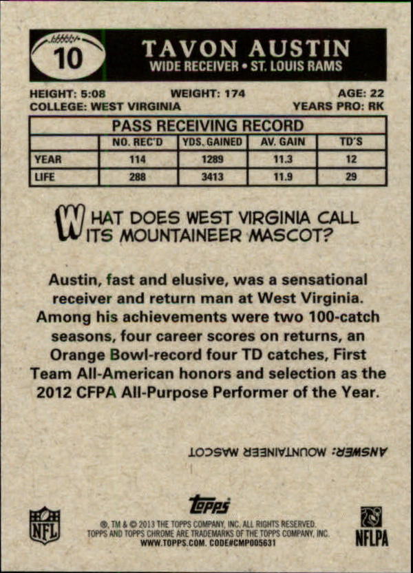2013 Topps Chrome Football Part 4 Insert and Autograph Rookie Cards - Picture 20 of 166