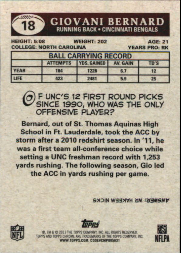 2013 Topps Chrome Football Part 4 Insert and Autograph Rookie Cards - Picture 30 of 166