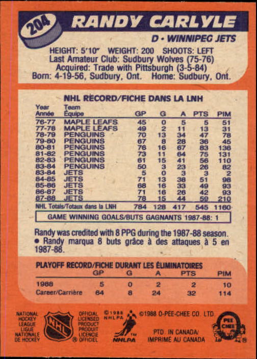 A5964- 1988-89 O-Pee-Chee Hk #s 200-264 +Rookies -You Pick- 15+ FREE US SHIP