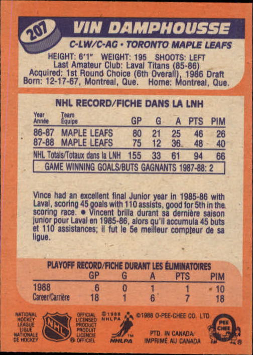 A5964- 1988-89 O-Pee-Chee Hk #s 200-264 +Rookies -You Pick- 15+ FREE US SHIP