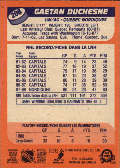 A5964- 1988-89 O-Pee-Chee Hk #s 200-264 +Rookies -You Pick- 15+ FREE US SHIP