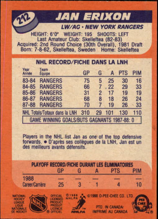 A5964- 1988-89 O-Pee-Chee Hk #s 200-264 +Rookies -You Pick- 15+ FREE US SHIP