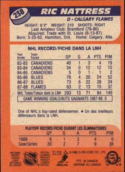 A5964- 1988-89 O-Pee-Chee Hk #s 200-264 +Rookies -You Pick- 15+ FREE US SHIP