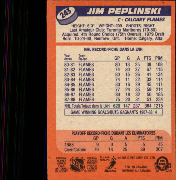 A5964- 1988-89 O-Pee-Chee Hk #s 200-264 +Rookies -You Pick- 15+ FREE US SHIP