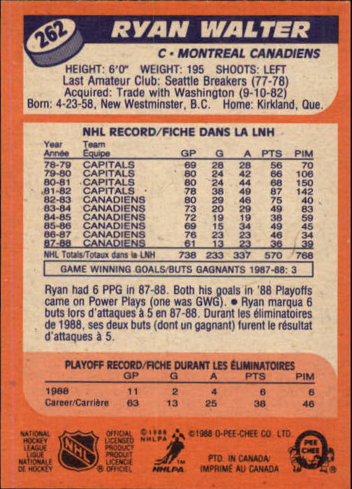 A5964- 1988-89 O-Pee-Chee Hk #s 200-264 +Rookies -You Pick- 15+ FREE US SHIP