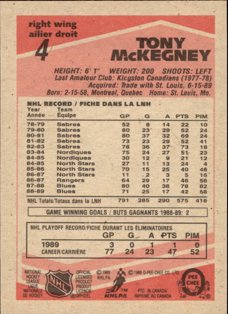 1989/1990 O-Pee-Chee Hockey Part 1 Main Set Cards #1 - #165 Rookies and Veterans - Picture 9 of 327