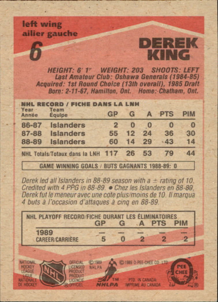 1989/1990 O-Pee-Chee Hockey Part 1 Main Set Cards #1 - #165 Rookies and Veterans - Picture 13 of 327