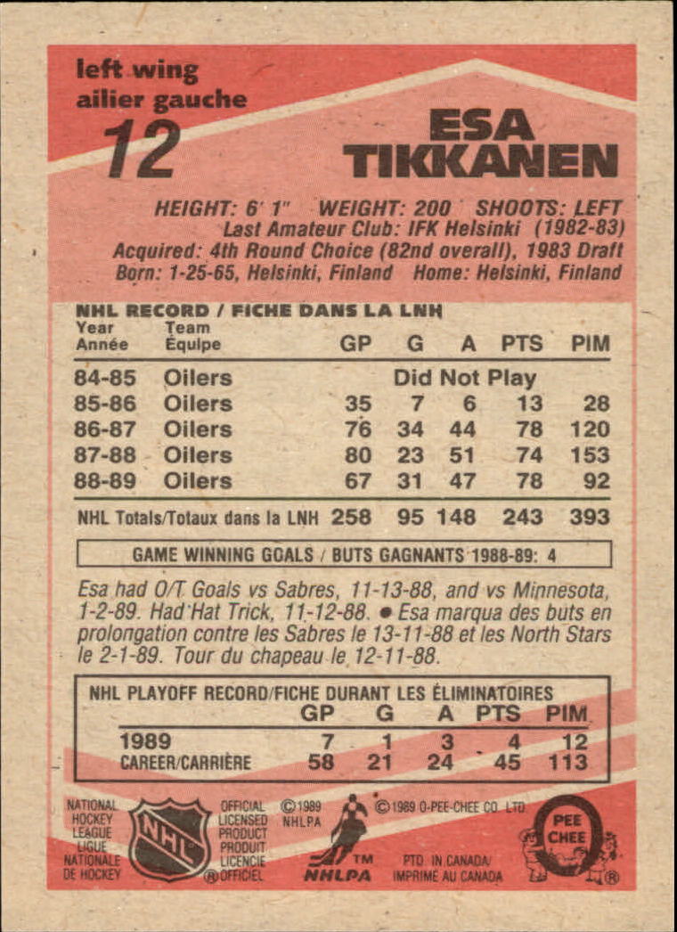 1989/1990 O-Pee-Chee Hockey Part 1 Main Set Cards #1 - #165 Rookies and Veterans - Picture 25 of 327