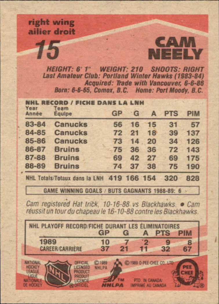 1989/1990 O-Pee-Chee Hockey Part 1 Main Set Cards #1 - #165 Rookies and Veterans - Picture 31 of 327