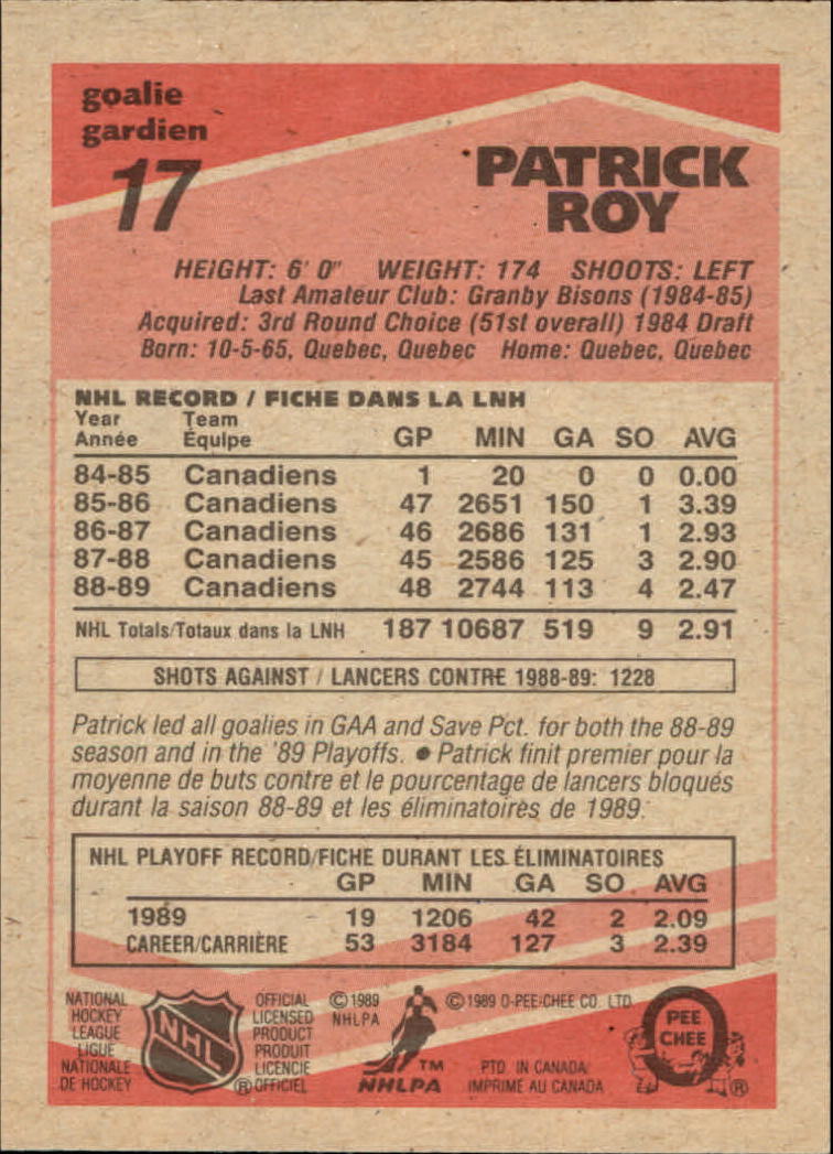 1989/1990 O-Pee-Chee Hockey Part 1 Main Set Cards #1 - #165 Rookies and Veterans - Picture 35 of 327