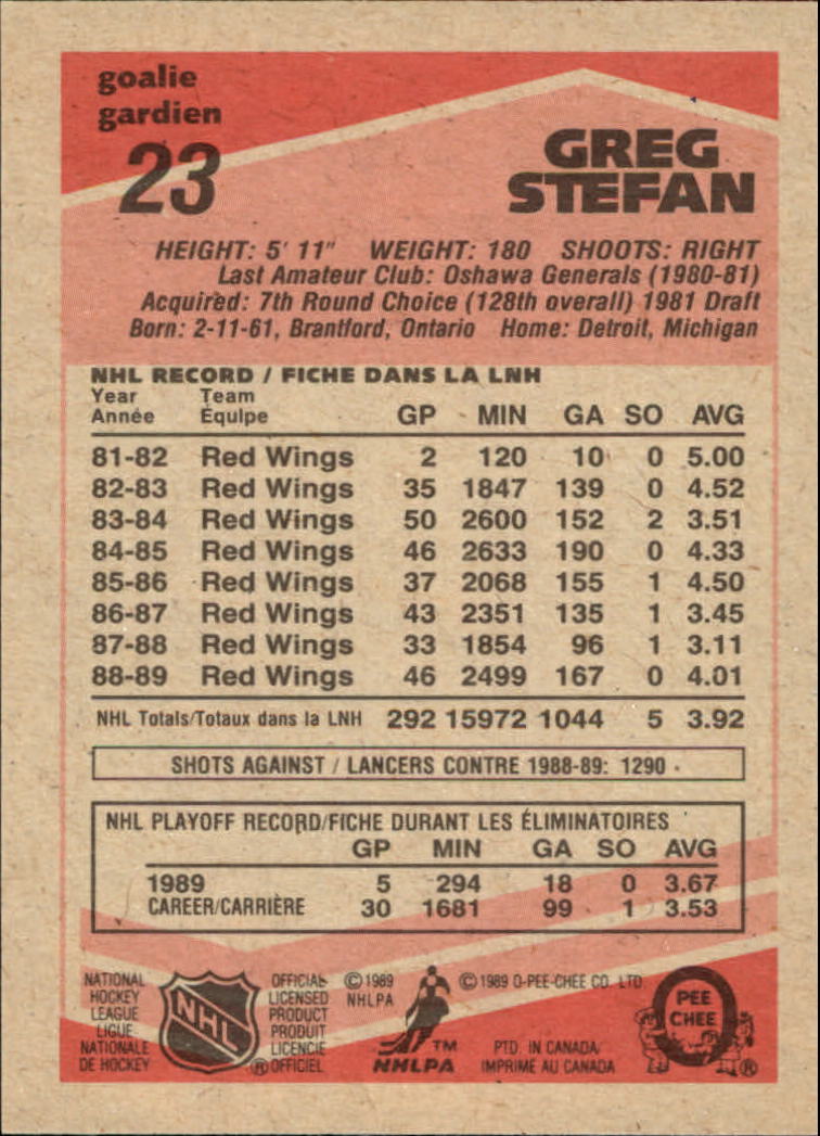 1989/1990 O-Pee-Chee Hockey Part 1 Main Set Cards #1 - #165 Rookies and Veterans - Picture 47 of 327