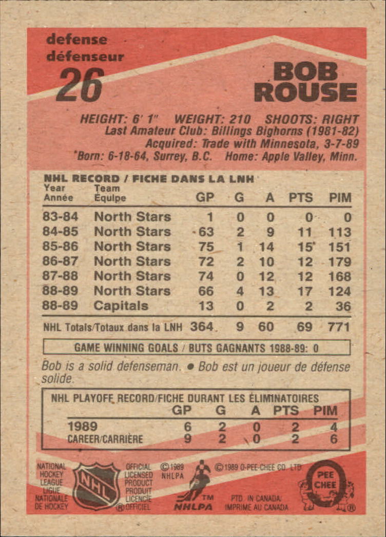 1989/1990 O-Pee-Chee Hockey Part 1 Main Set Cards #1 - #165 Rookies and Veterans - Picture 53 of 327