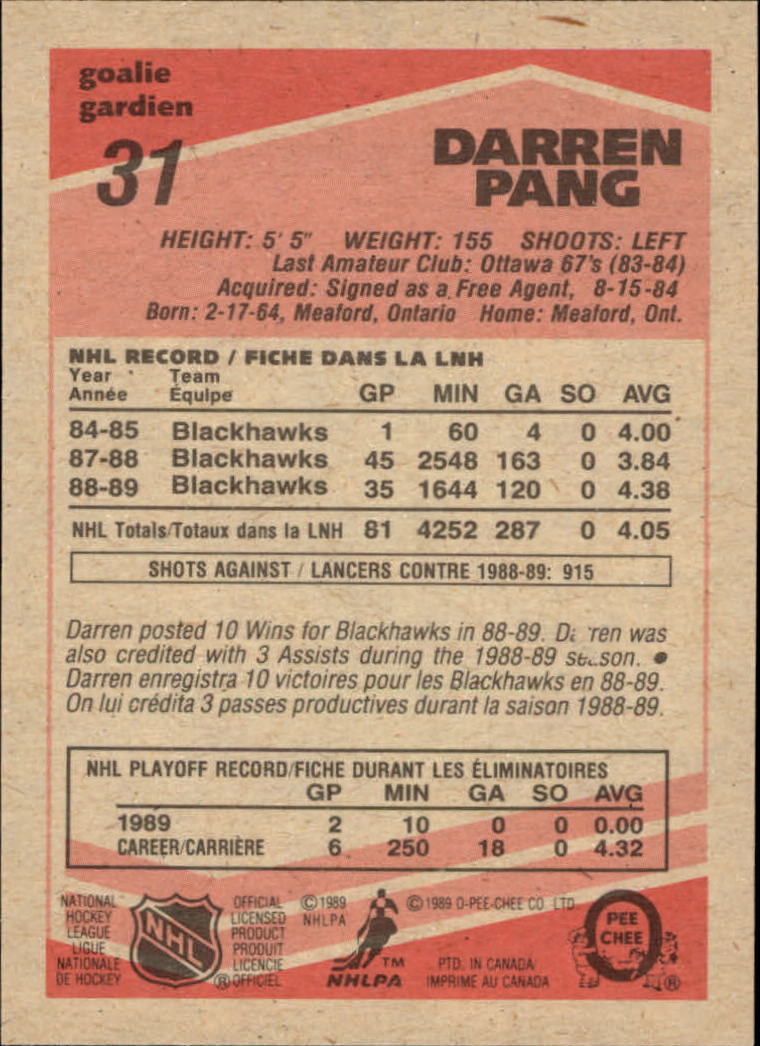 1989/1990 O-Pee-Chee Hockey Part 1 Main Set Cards #1 - #165 Rookies and Veterans - Picture 63 of 327