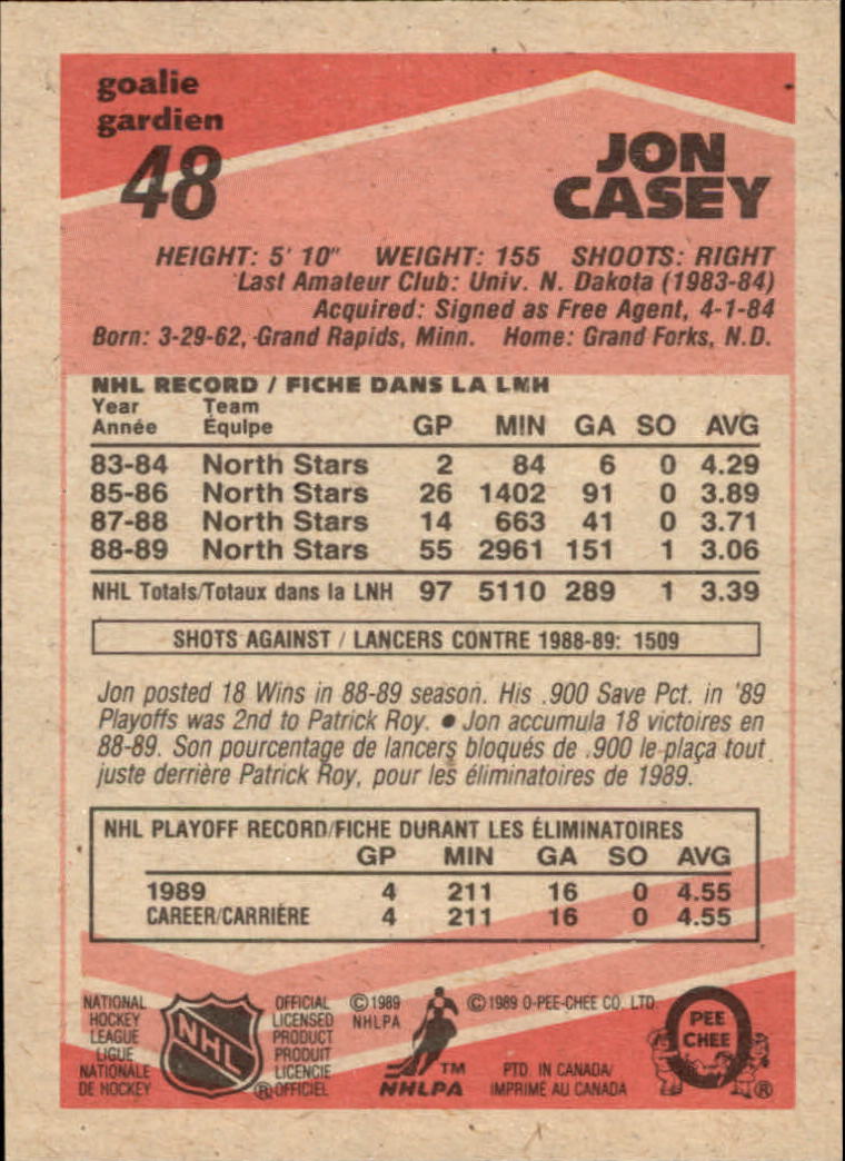1989/1990 O-Pee-Chee Hockey Part 1 Main Set Cards #1 - #165 Rookies and Veterans - Picture 97 of 327