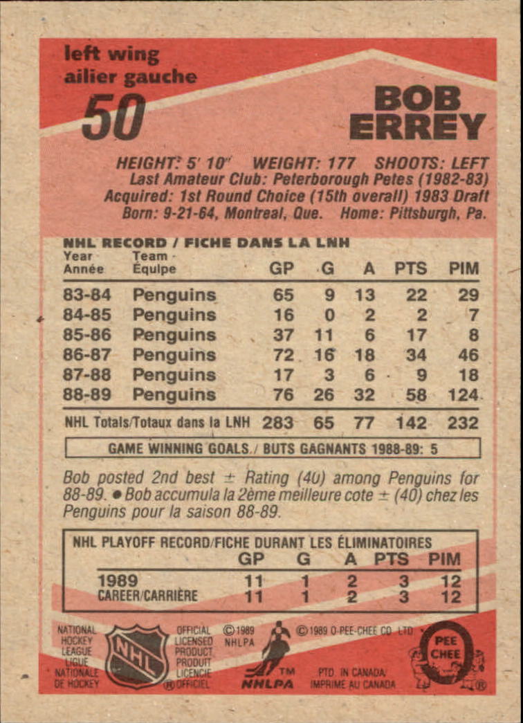 1989/1990 O-Pee-Chee Hockey Part 1 Main Set Cards #1 - #165 Rookies and Veterans - Picture 101 of 327