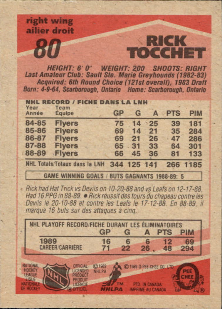 1989/1990 O-Pee-Chee Hockey Part 1 Main Set Cards #1 - #165 Rookies and Veterans - Picture 161 of 327