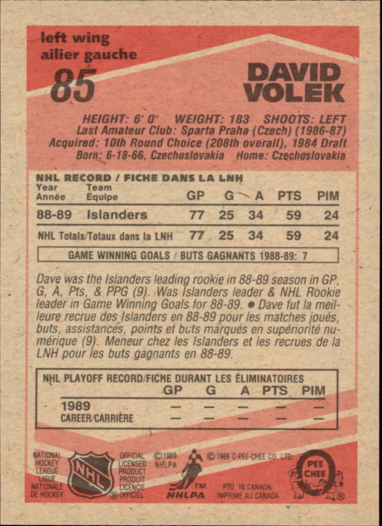 1989/1990 O-Pee-Chee Hockey Part 1 Main Set Cards #1 - #165 Rookies and Veterans - Picture 169 of 327