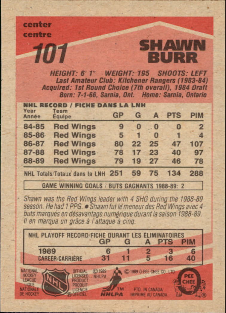 1989/1990 O-Pee-Chee Hockey Part 1 Main Set Cards #1 - #165 Rookies and Veterans - Picture 203 of 327