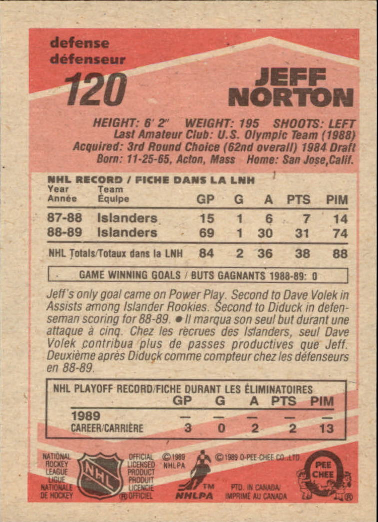 1989/1990 O-Pee-Chee Hockey Part 1 Main Set Cards #1 - #165 Rookies and Veterans - Picture 239 of 327