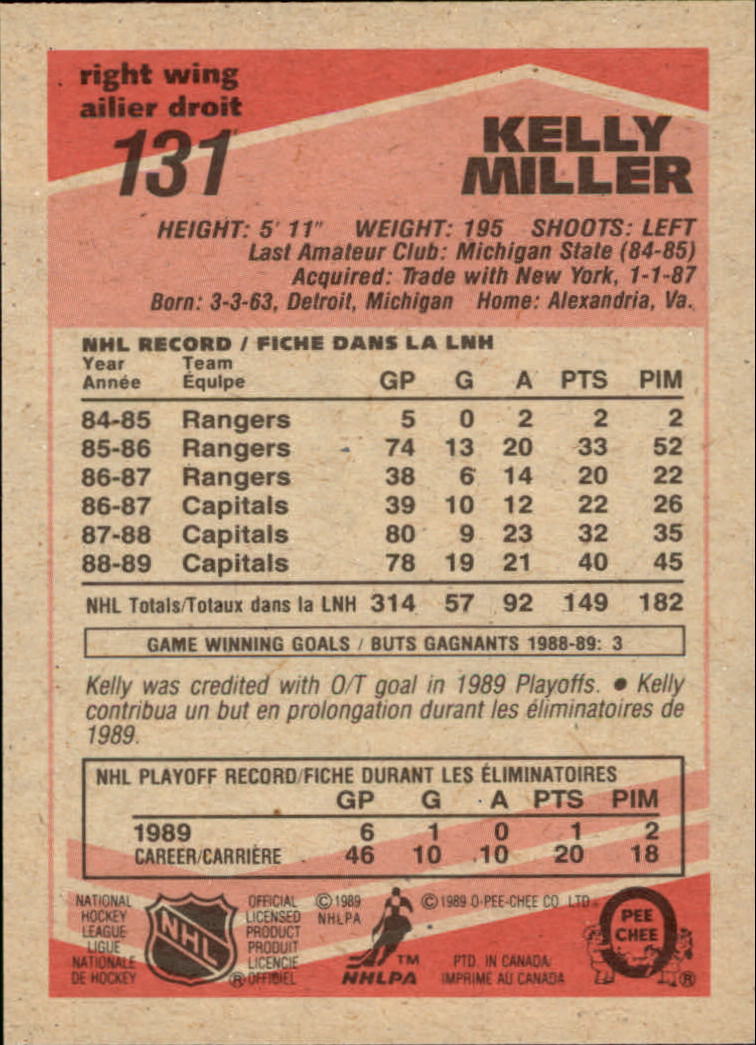 1989/1990 O-Pee-Chee Hockey Part 1 Main Set Cards #1 - #165 Rookies and Veterans - Picture 261 of 327