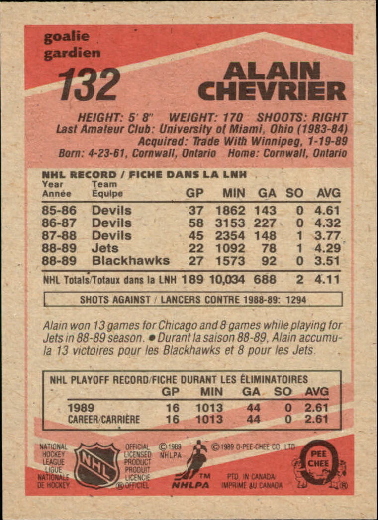 1989/1990 O-Pee-Chee Hockey Part 1 Main Set Cards #1 - #165 Rookies and Veterans - Picture 263 of 327