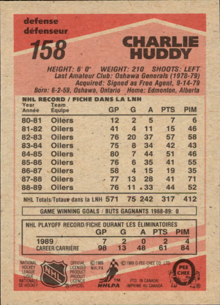 1989/1990 O-Pee-Chee Hockey Part 1 Main Set Cards #1 - #165 Rookies and Veterans - Picture 313 of 327