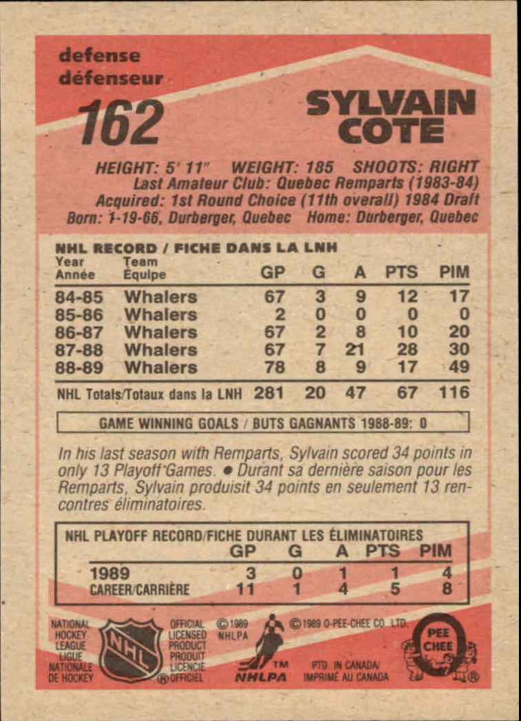 1989/1990 O-Pee-Chee Hockey Part 1 Main Set Cards #1 - #165 Rookies and Veterans - Picture 321 of 327