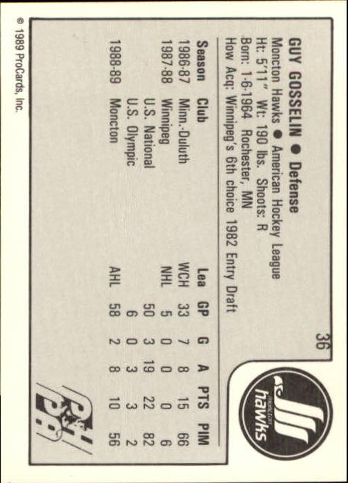 A4222 10 1989-90 Procards AHL Hockey Karte #S 1-200 Gratis - You Pick 