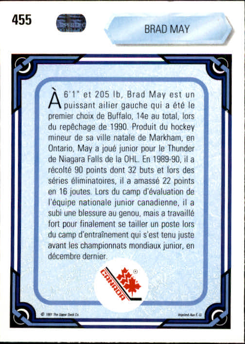 A9086- 1990-91 Upper Deck French Hk Cards 401-550 -You Pick- 15+ FREE US SHIP