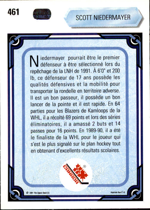 A9086- 1990-91 Upper Deck French Hk Cards 401-550 -You Pick- 15+ FREE US SHIP