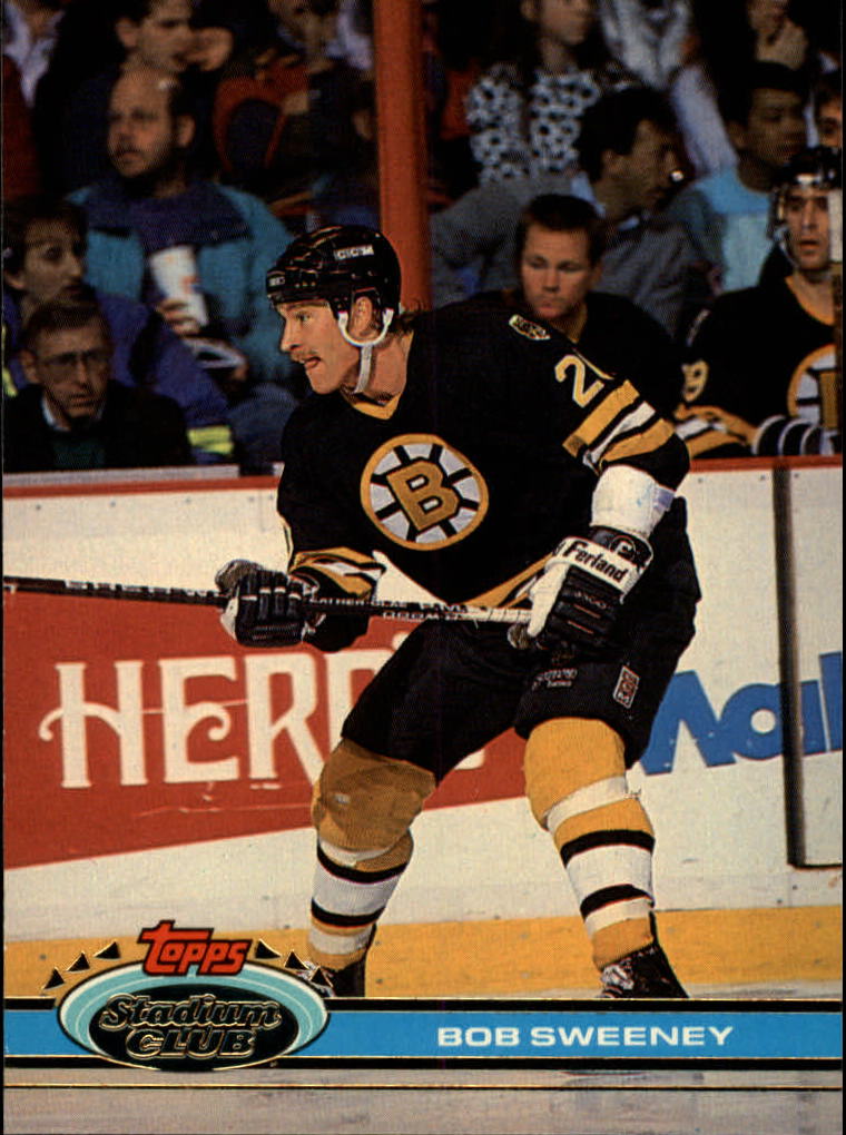 199192 Stadium Club Boston Bruins Hockey Card 75 Bob Sweeney eBay