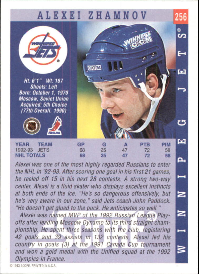 A7236- 1993-94 Score Hockey Cards 251-496 +Rookies -You Pick- 15+ FREE ...