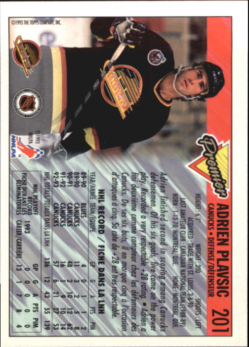 1993-94 O-Pee-Chee Premier - #310 Eric Lindros